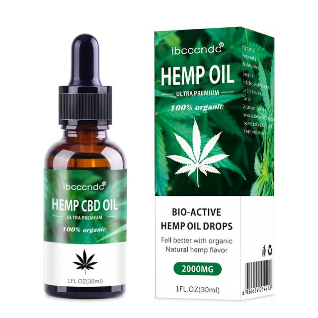 15/30 ml CBD OIL Relieve Muscle Soreness Pain Improve Sleeping Herbal Massage Essential Essence Hemp Seed Oil Body