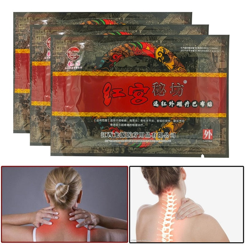 8 Pcs / Lot Herbal Menthol Self Adhesive Medical Plaster Neck Back Body Joints Pain Relief Patches For Sore Muscles