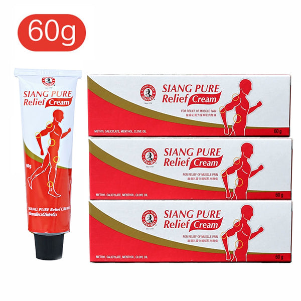 60g/tubeThailand SIANG PURE Sprain for shoulder neck head abdomen waist hand and foot pain Relax the whole body backpain relief