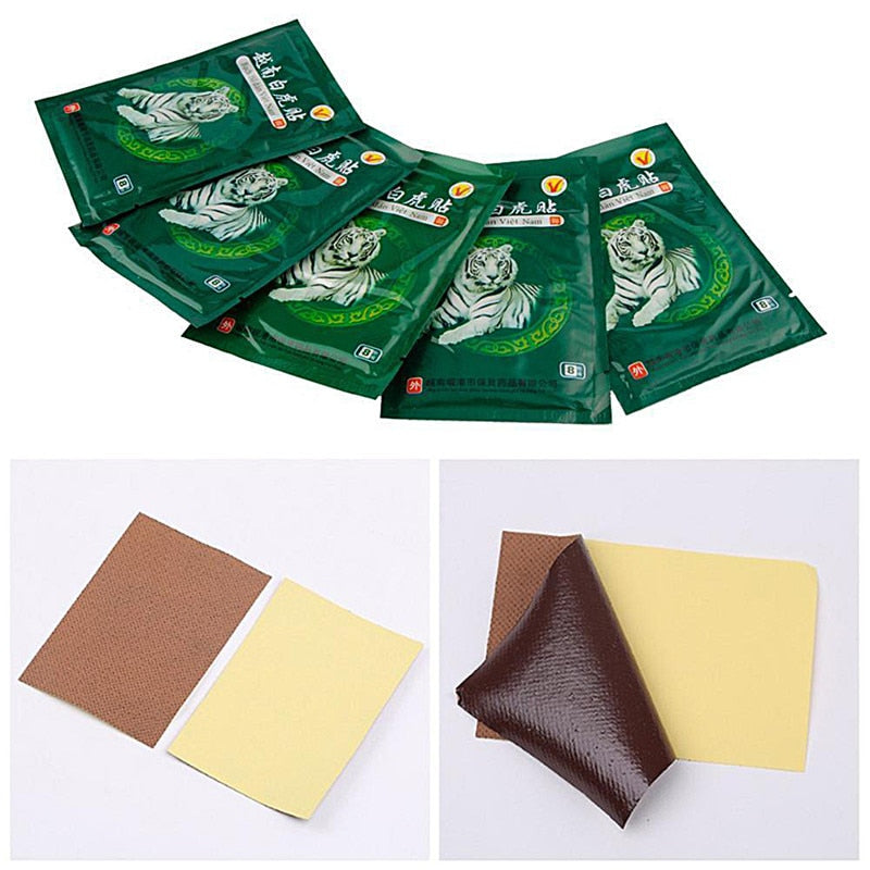 40pcs Vietnam White Tiger Balm Patch Meridians Plaster Lumbar Pain Relief Back/Neck Muscular Pain relieving Health Care Sticker