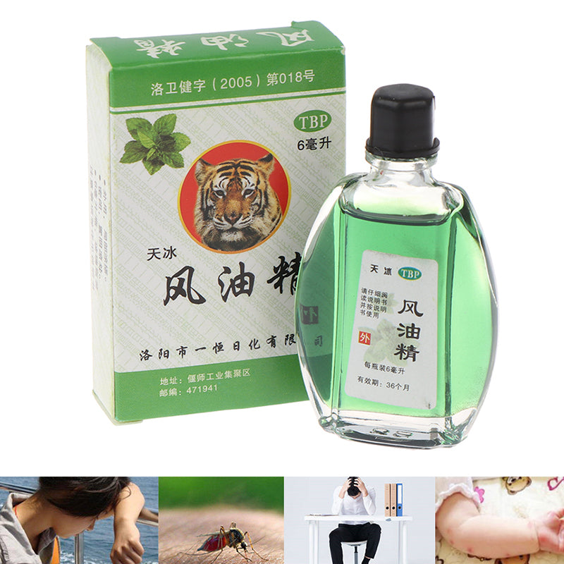 6ml 100% Original Tiger Essential Oil Balm Ointment Muscle Pain Relieving Patch Relaxation Arthritis White Tiger Oil Plasters