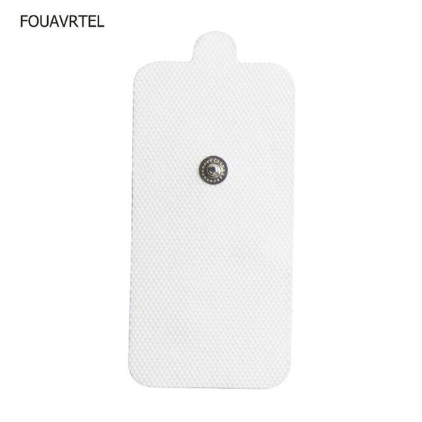 FOUAVRTEL 50Pcs White Pulse Electrode Pads Tens Acupuncture Therapy Digital Therapy Machine to Relieve Body Ache and Pains