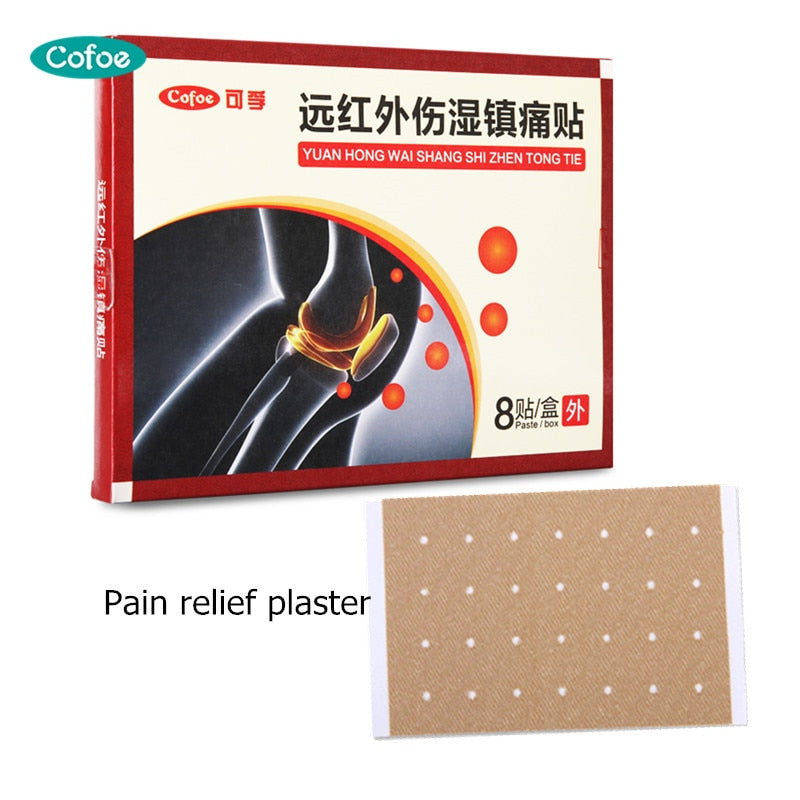 Cofoe MEDICATED Plaster Pain Relief Patches for Joint & Muscular & Shoulder Pain Cervical Spondylosis Herniation 8PCS/Box