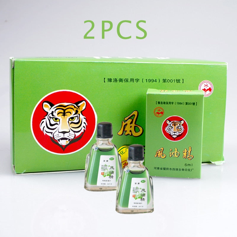 2pcs/lot 100% Vietnam Fengyoujing 3ml For Headache Dizziness Medicated Oil Rheumatism Pain Abdominal Pain Refreshing Oil