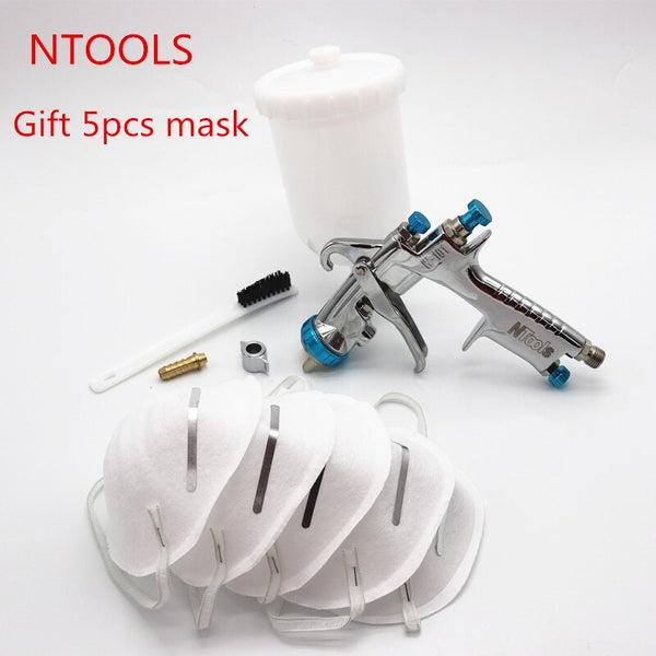 Japan W-101 spray gun HVLP manual paint gun gravity / 1.0 / 1.3 / 1.5 / 1.8mm 400ml furniture automatic painting, car paining