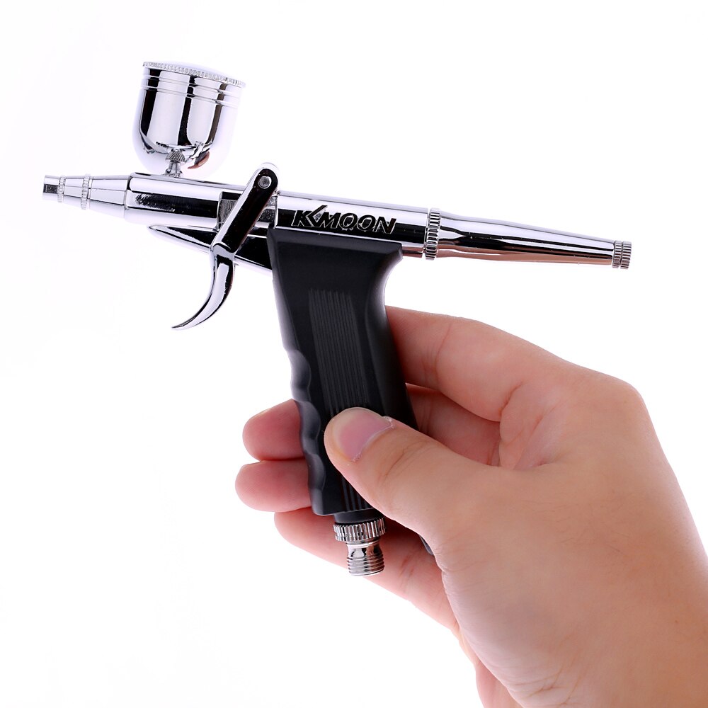 KKmoon Double Action Airbrush Set Spray gun sandblaster +Hose 3 Tips 2 Cups for Art Pain Tattoo Manicure Spray Model Nail Tool