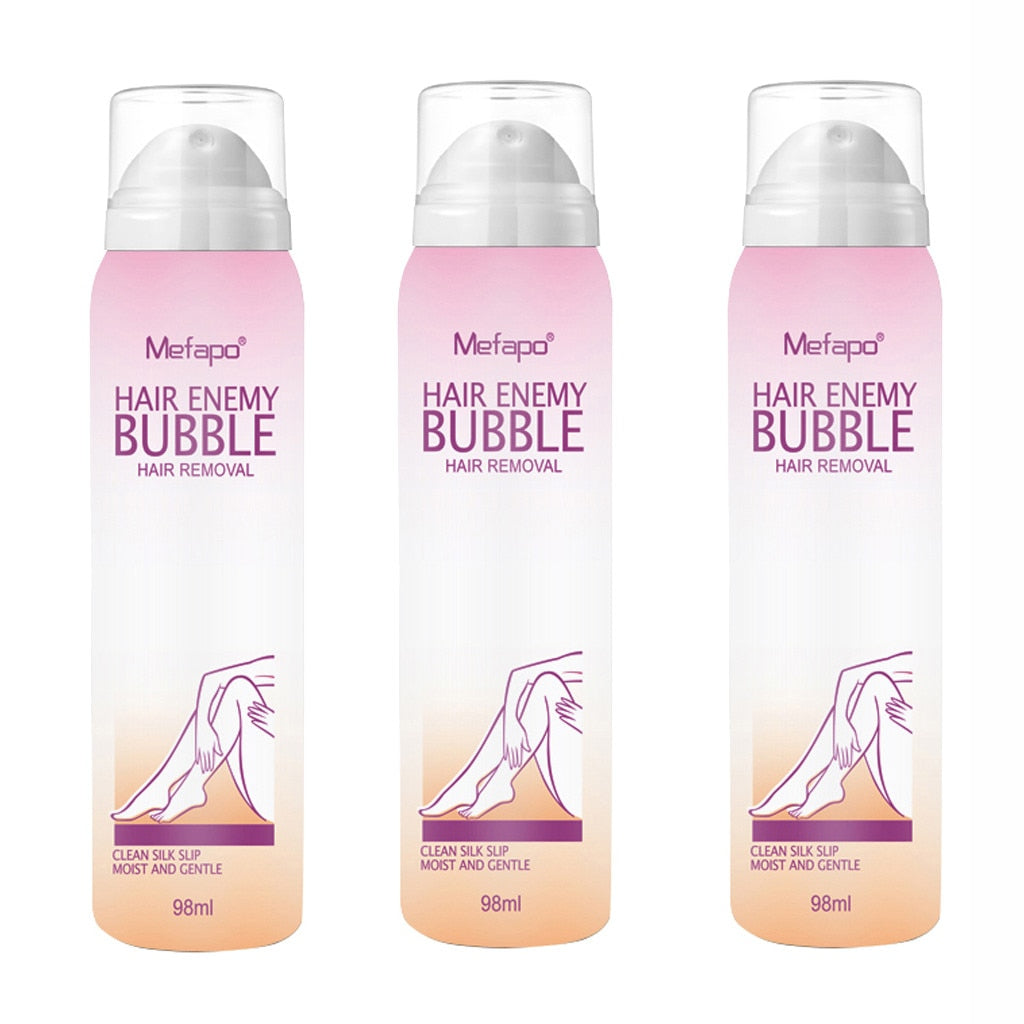 Effective Beauty Hair Removal 3PCS No Damage No Pain Anti allergic Mousse Spray Foam Mousse Creams Depilatories Drop Shipping