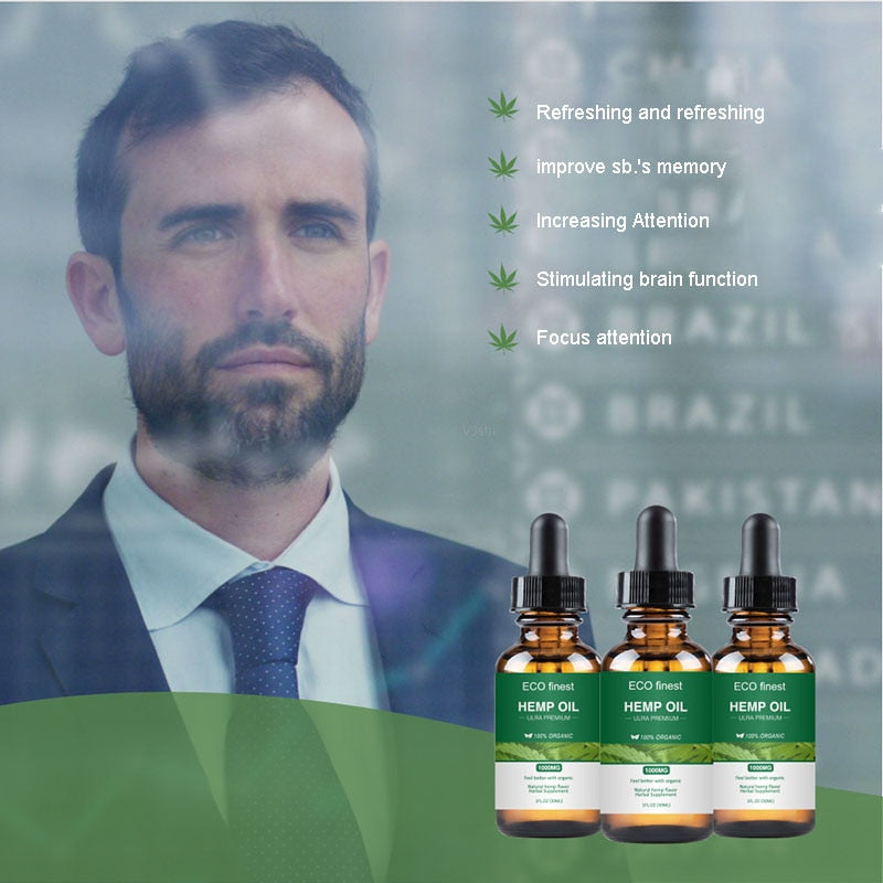High Quality Essential Oil Hemp Seed Relieve Stress Pain Care Sleeping Aid Relax Soothing