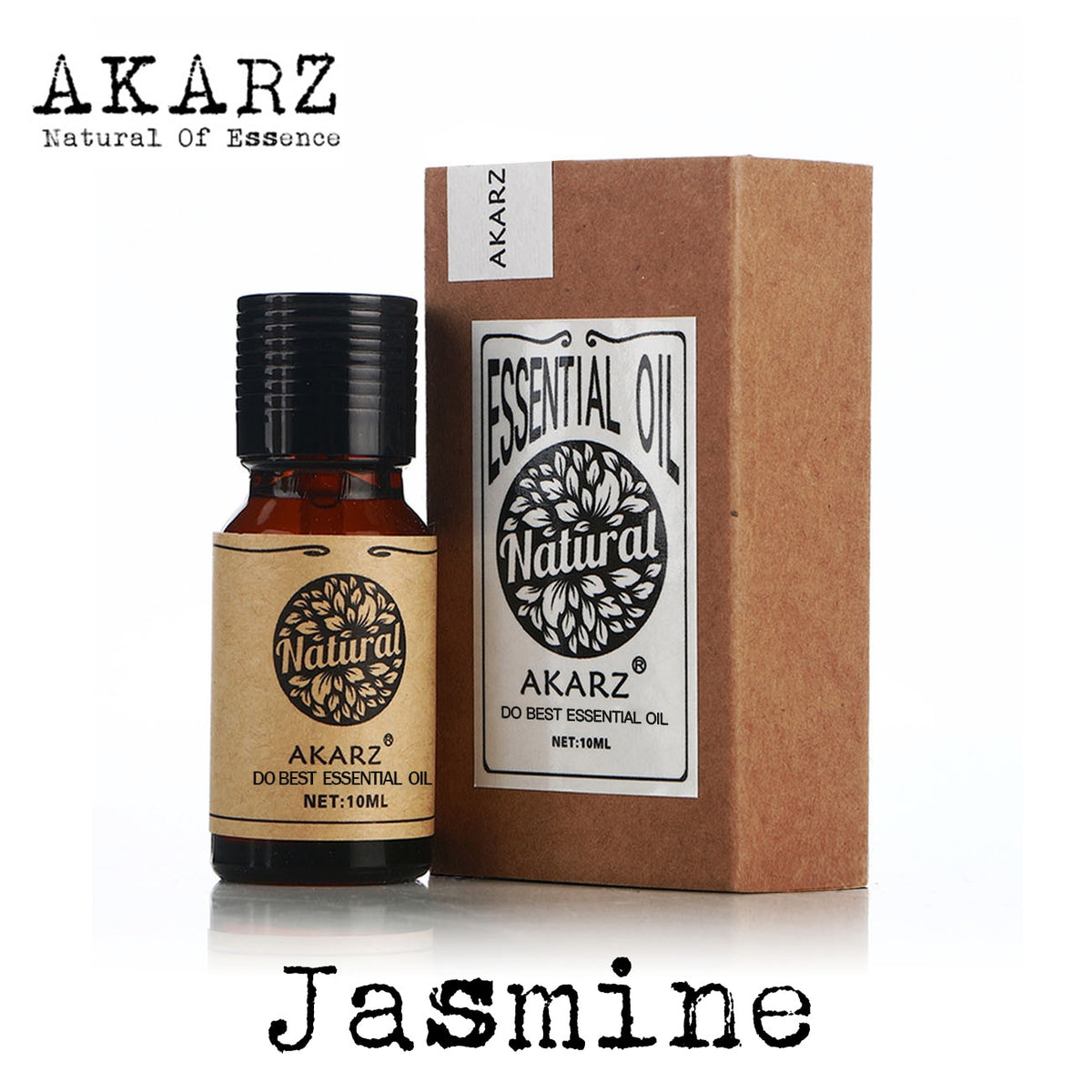 AKARZ Famous brand natural aromatherapy jasmine oil Increase skin elasticity relieve menstrual pain stretch marks scars