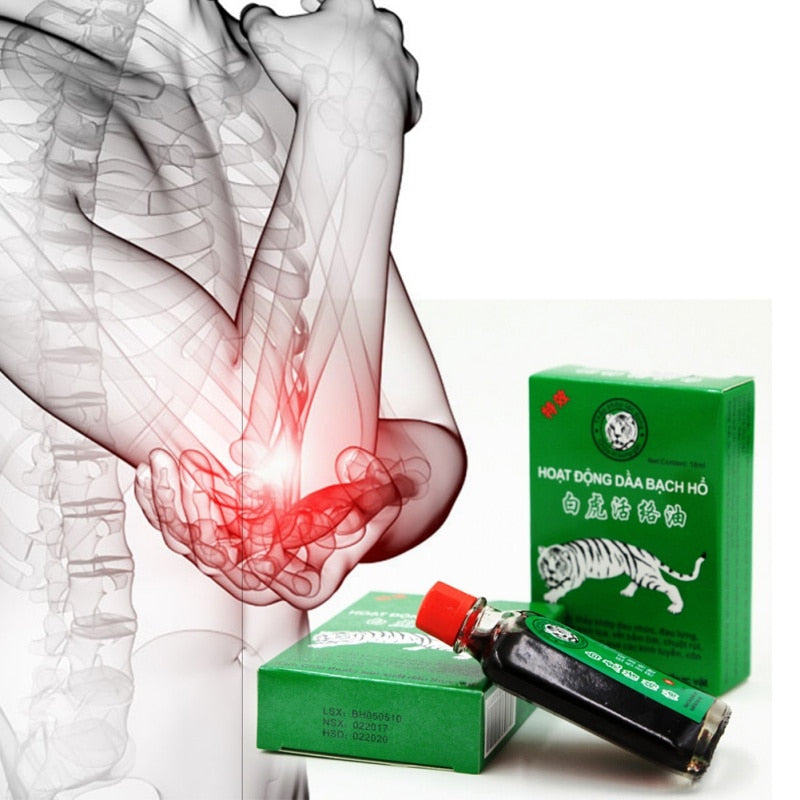 Hot White Tiger Balm Oil Rheumatic Pain Leg Pain Frozen Shoulder Osteoarthritis Bone Spurs Cervical Spondylosis Pain Relief P1