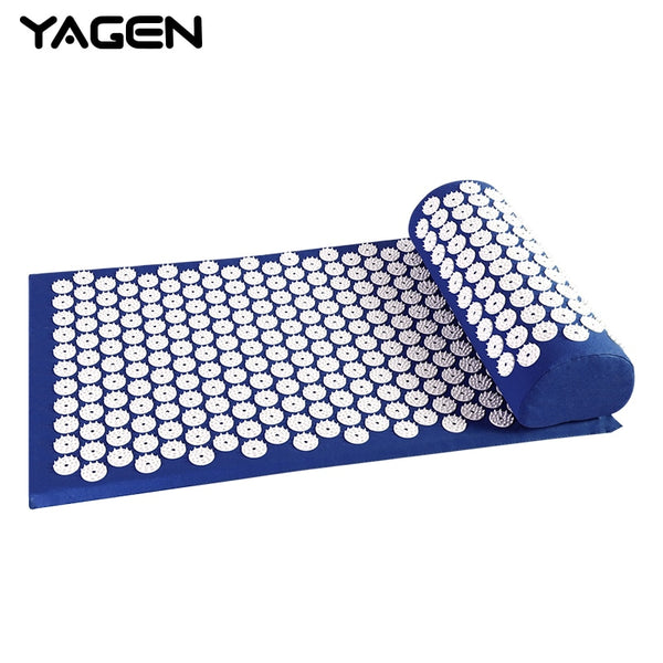 Massager Cushion Shakti Mat Acupressure Relieve Back Body Pain Spike Mat Acupuncture Massage Mat with Pillow