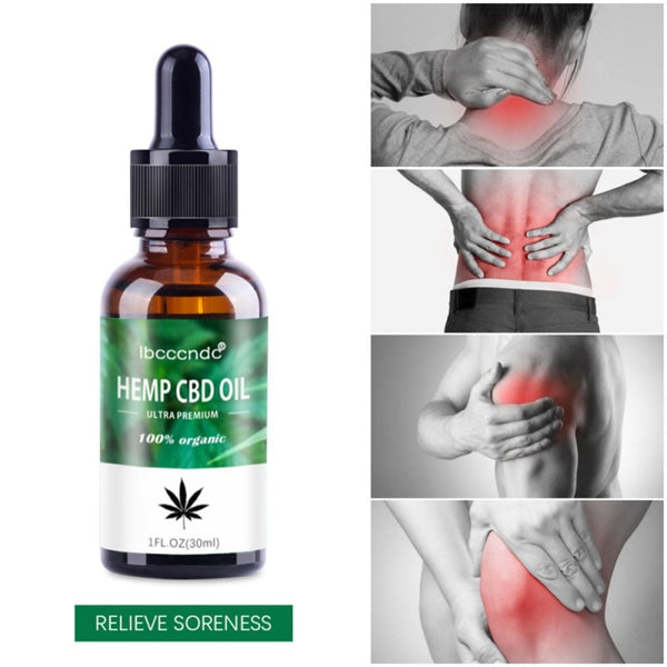 Hemp Oil Massage Oil Soothes Pressure Pain Improve Sleeping Scraping Foot Bath Aromatherapy Oil