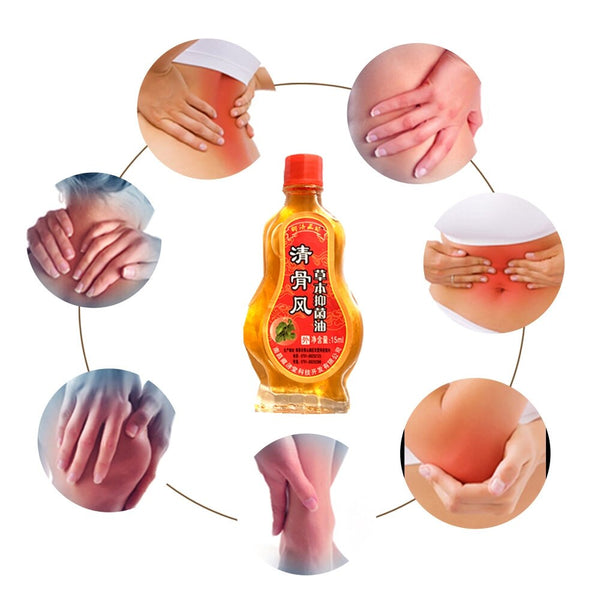 15ml Knee Osteoarthritis Chinese Medicines Mentha Haplocalyx Essential Oils Sciatica Plasters Back Legs Pain Relieving Patches