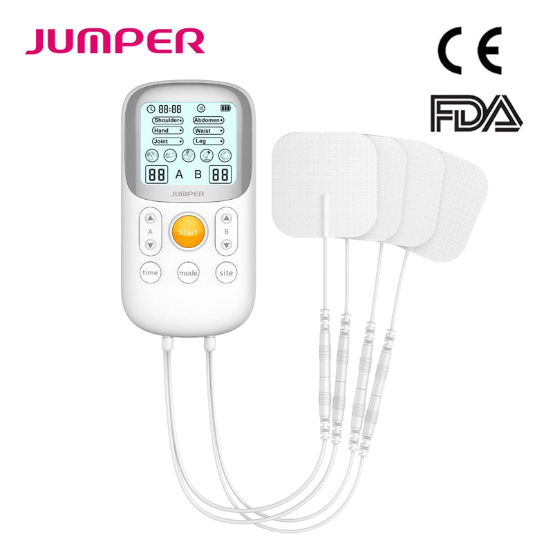 JUMPER Tens Physical Therapy Device Health Care Electrode Pads Pulse Cervical Neck Massager Acupuncture Stimulator Wire Muscle
