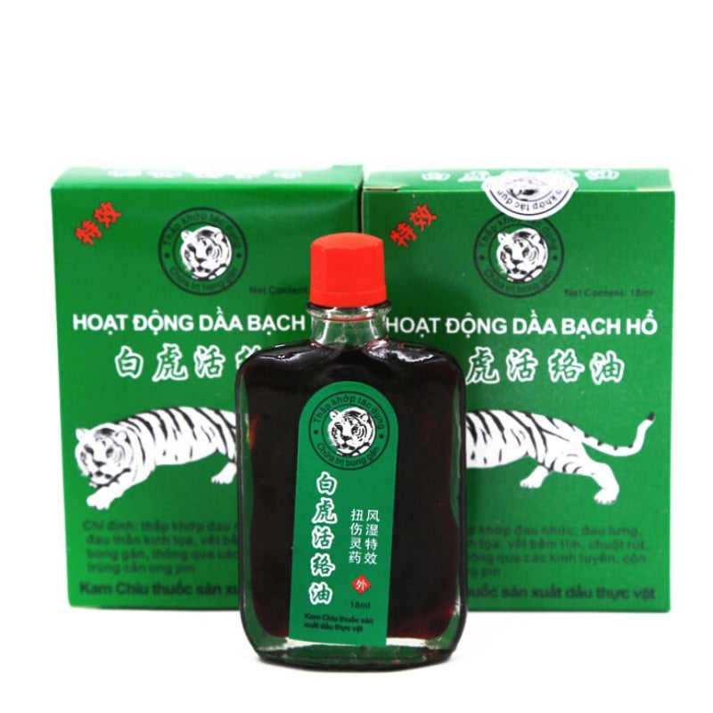 White Tiger Balm Oil Rheumatic Pain Leg Pain Frozen Shoulder Osteoarthritis Bone Spurs Cervical Spondylosis Pain Relief FG48