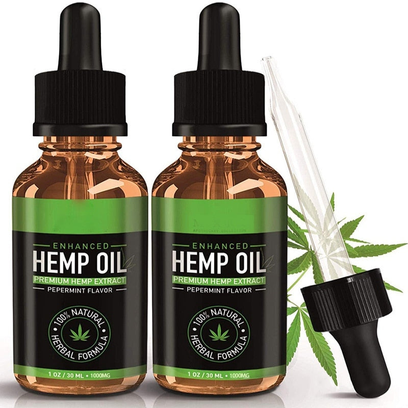 Body Hemp Oil Relief Pain Stress Nourish Smooth   Skin Healthy Foot Bath Sleep Aromatherapy Oil