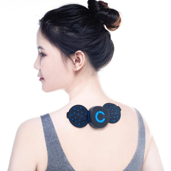 New Portable Mini Electric Neck Cervical Massager Stimulator Back Thigh Massager Pain Relief Massage Patch Intelligent Wireless