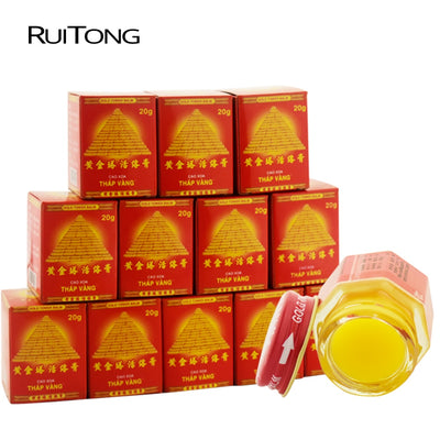 12pcs/lot Vietnam Gold Tower Balm Active Cream Muscle Aches Extra Strength Pain Relieving Arthritis Joint Pain Tiger Balm
