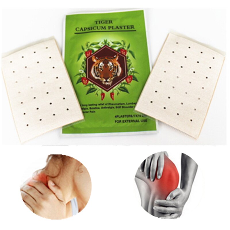100pcs/lot(25bags) OEM Supply Disposable Porous Hot Capsicum Plaster Knee Arthritis Pain Relieving Patch