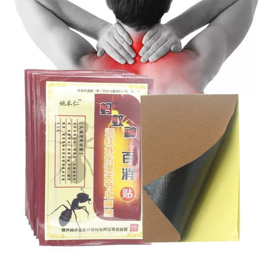 8pcs/Bag Black Ants Medical Patch Rheumatoid Arthritis Ointment Plaster Far-infrared Therapy Muscle Joint Pain Relieve #278643