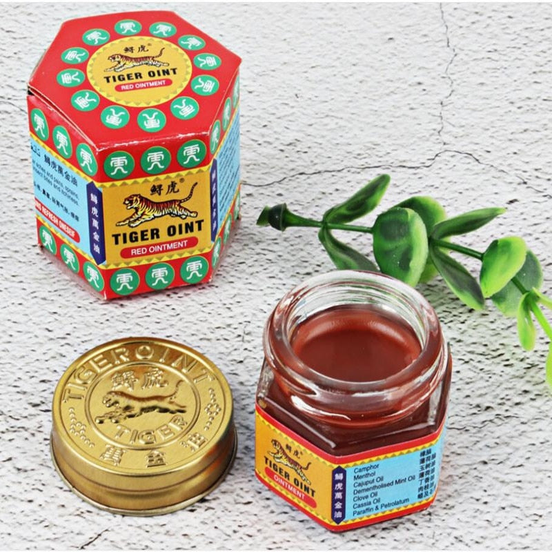 Red Tiger Ointment Balm Arthritis Joint Pain Body Massage Patches Pain Relief Plaster Ointment Headache Dizziness Essential