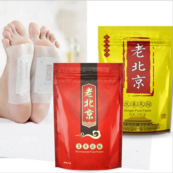 10pcs/50pcs Foot Patch With Ginger And Wormwood Anti-Swelling Detoxification Pain And Stress Relief