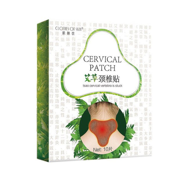 10 Pcs Ai Grass Cervical Paste Self-heating Cushion Shoulder Neck Neck Cervical Relief Pain Moxibustion Patch Heat Stickers