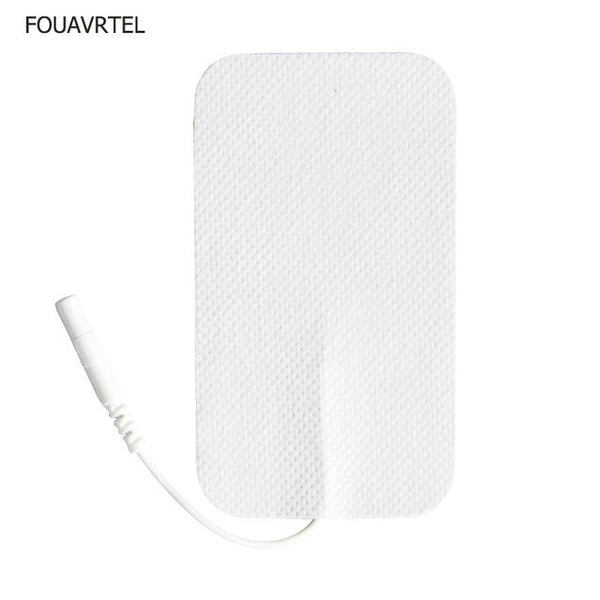 FOUAVRTEL 50Pcs White Pulse Electrode Pads  Tens Acupuncture Therapy Digital Therapy Machine to Relieve Body Ache and Pains