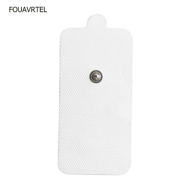 FOUAVRTEL 50Pcs White Pulse Electrode Pads  Tens Acupuncture Therapy Digital Therapy Machine to Relieve Body Ache and Pains