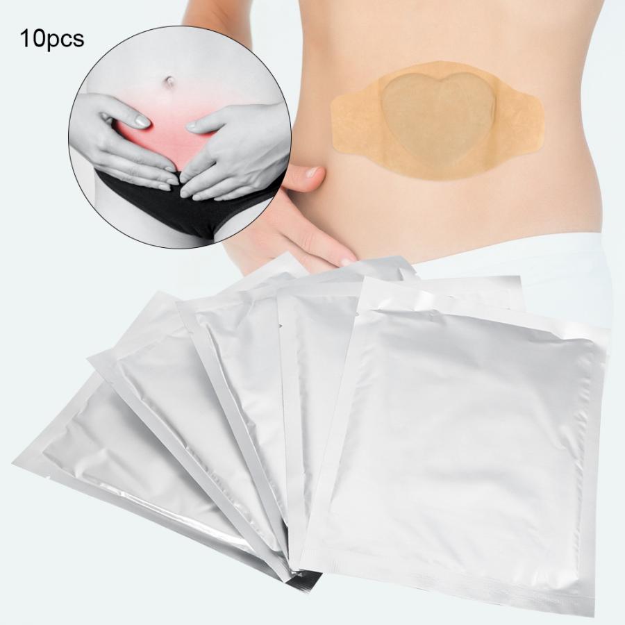 10pcs Wormwood Patches Hot Compress Moxibustion Stickers Self-Heating Patches Pain Relieve Patch Therapy Massage Health Care