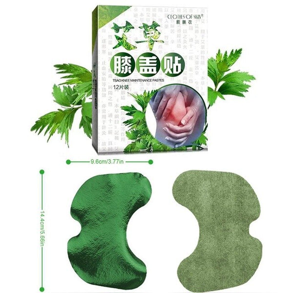 Knee moxa plaster Hot moxibustion Self Heating Pain Relieving warming meridians Patches plaster Wormwood Sticker