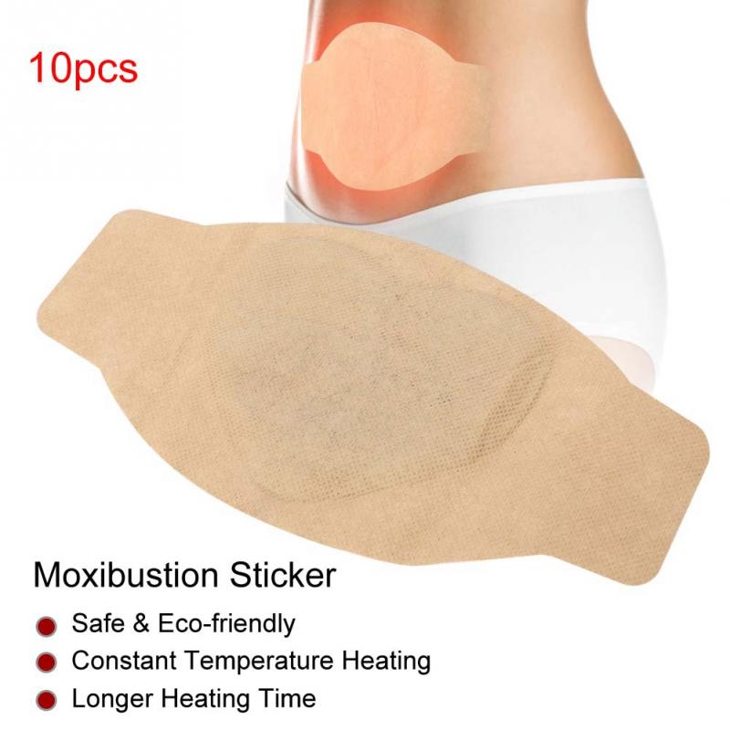 Hot 10Pcs Self-heating Warm Moxibustion Stickers Neck Shoulder Back Pain Relieve Patch Massage