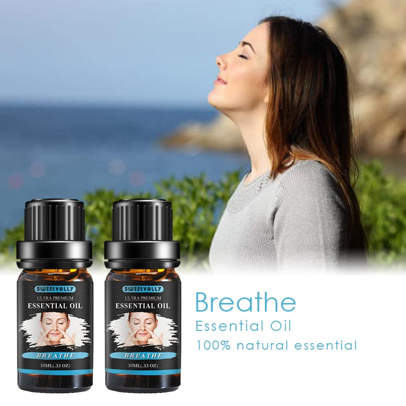 Sweetvally Lemon Eucalyptus Peppermint Breathe Blend Essential Oil Soomthing Pressure Pain Improve Sleep Body Relieve Stress