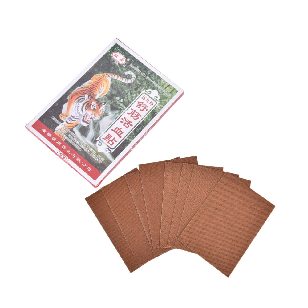 Relaxing tendons and activating blood Chinese Medical Plaster Tiger Pain Shoulder Patch Relief Health Care Products 8 pcs/2 bags
