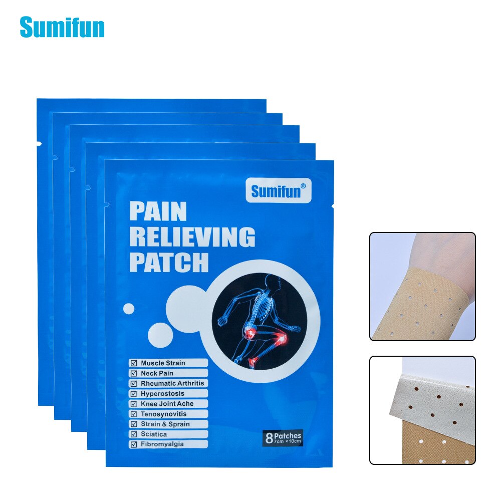 8 Pcs Pain Relieving Patch Muscle Strain Neck Pain Sciatica Fibromyalgia