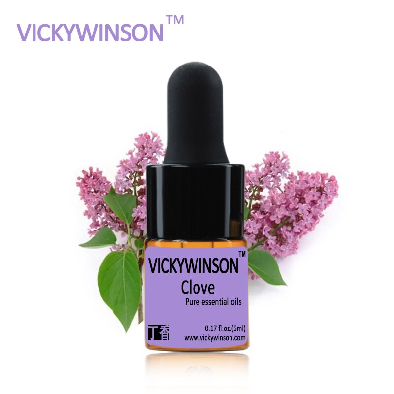 VICKYWINSON Clove essential oil 5ml natural aromatherapy Essential Oil Improve rough skin Relieve pain Clove WD10