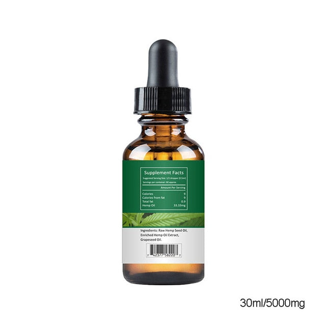 High Quality Essential Oil Hemp Seed Relieve Stress Pain Care Sleeping Aid Relax Soothing